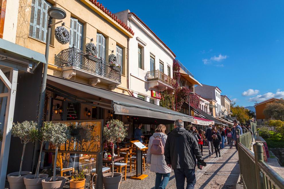 görögország athén télen