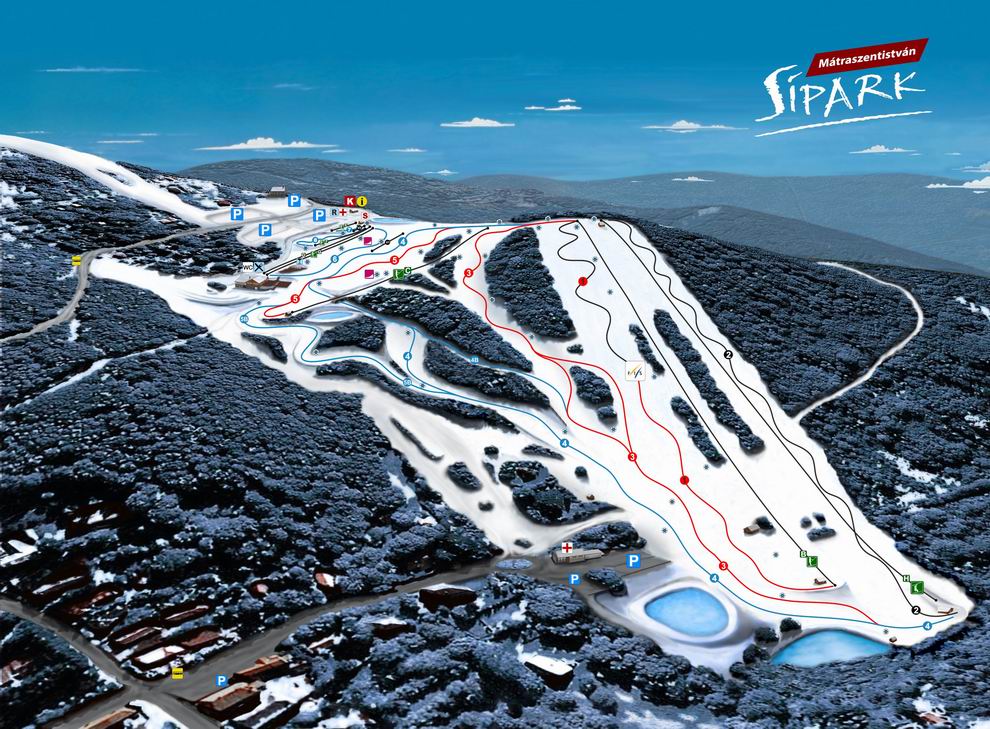 Mátraszentistváni Sípark térkép