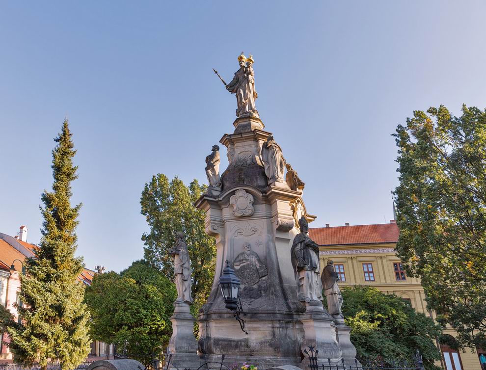 eperjes Szentháromság-oszlop - eperjes látnivalók