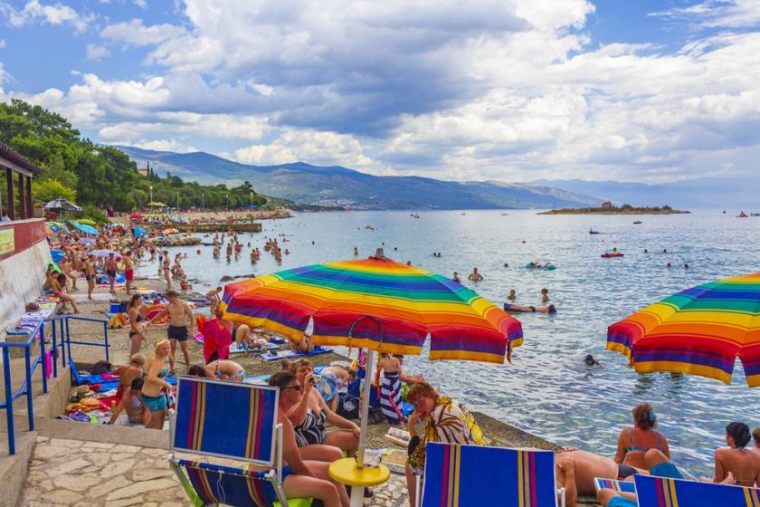 horvátország tenger strand